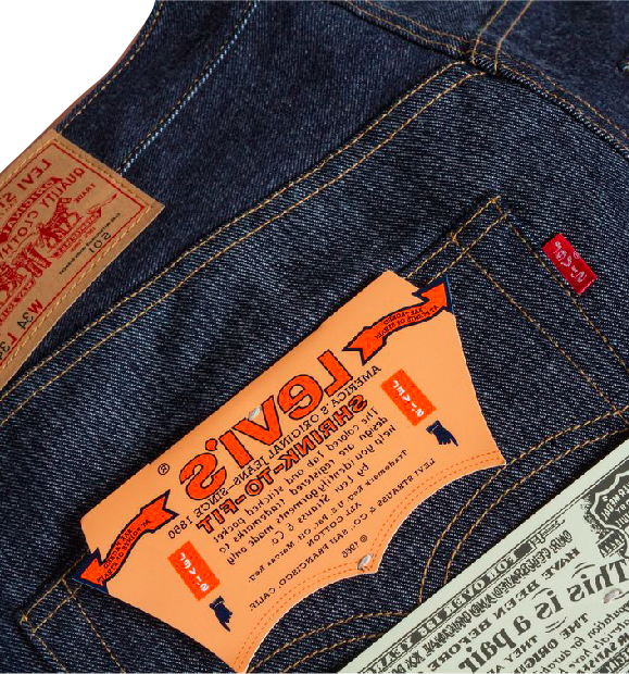 Levis 501 1976 Mirror Jean left hand twill the shop vancouver selvedge denim