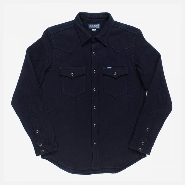 IHSH-208 Indigo Kersey Western Shirt