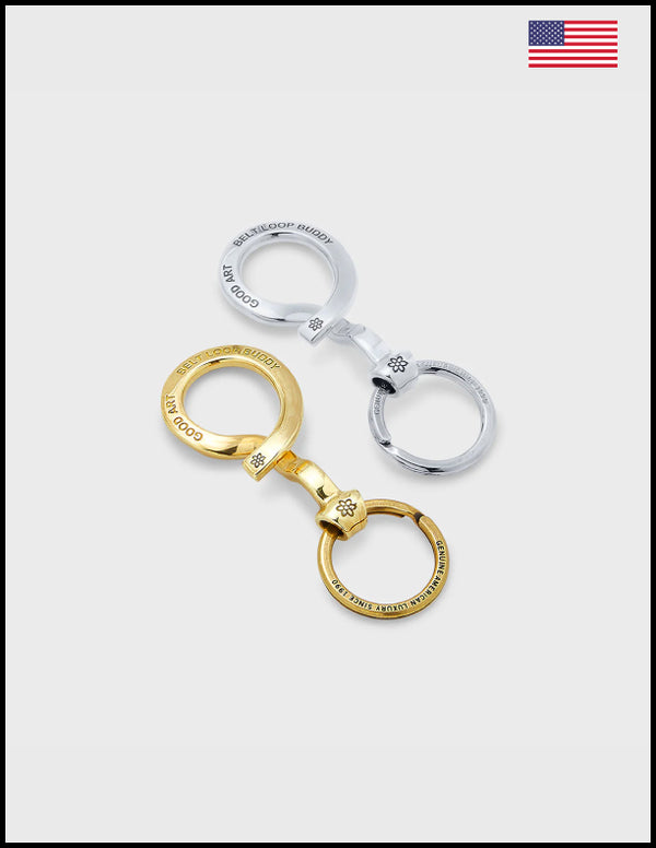 Good Art HLYWD　BELT LOOP BUDDY Brass Belt Hook Keychain Holder by Good Art – GOOD ART HLYWD