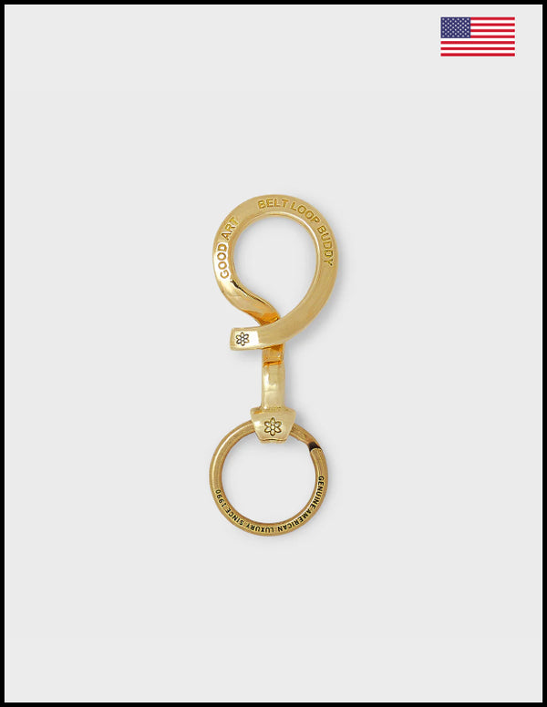 Good Art HLYWD　BELT LOOP BUDDY Brass Belt Hook Keychain Holder by Good Art – GOOD ART HLYWD