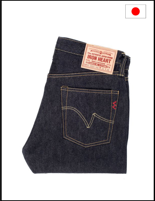 Iron Heart IH-555-142 14oz Selvedge Denim Super Slim Cut Jeans Indigo