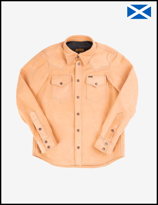 Iron Heart Horsehide Western Shirt - The Pale Rider - Natural