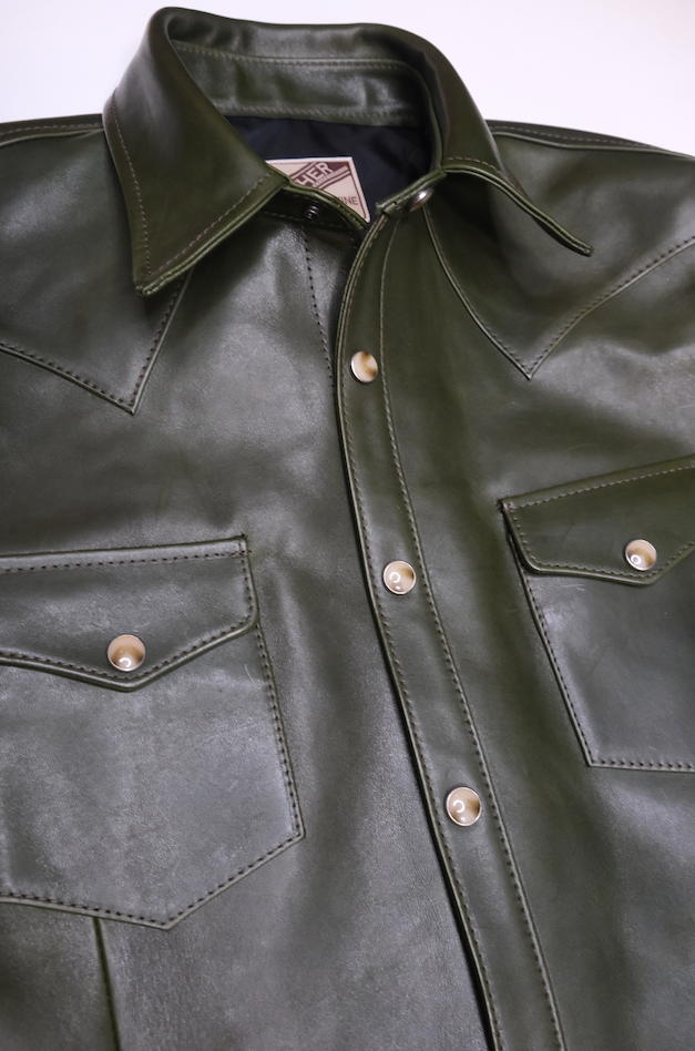 The Shop Vancouver , Y2 Leather , Leather Western Shirt , Horsehide , The Henry