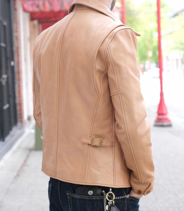 Y'2 Leather KR-42 Kakishibu Horse Single Riders Jacket