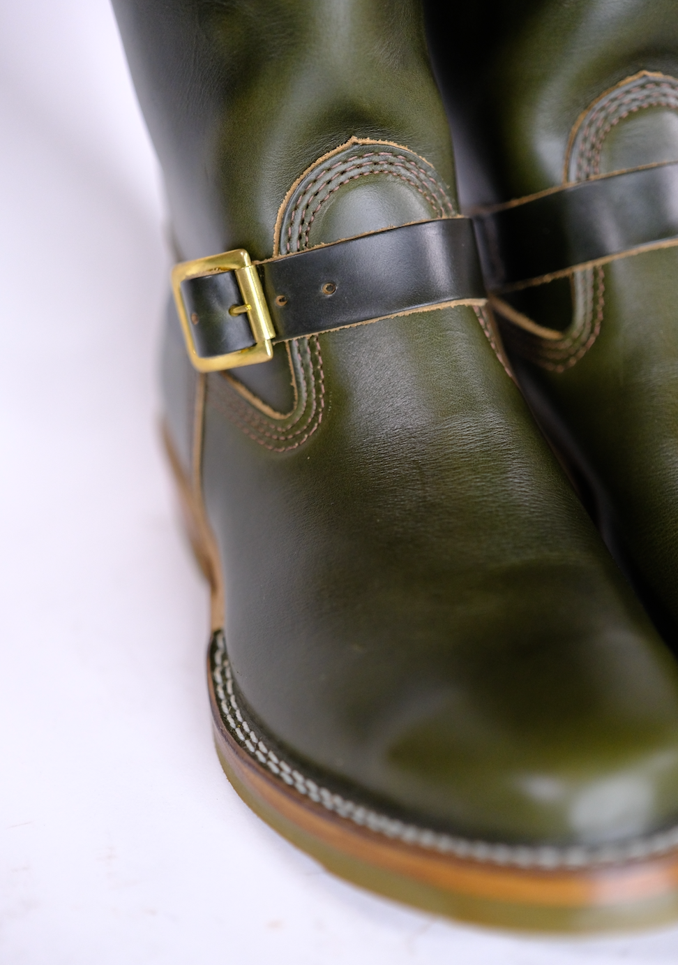 Wesco Boots X The Shop Mister Lou Olive Horween Chromexcel Engineer Boot