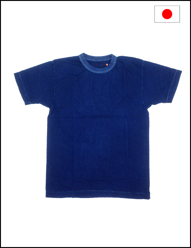 Utilitees 5.5oz Loopwheel Crew Neck T-Shirt Pure Indigo ( Iron heart )