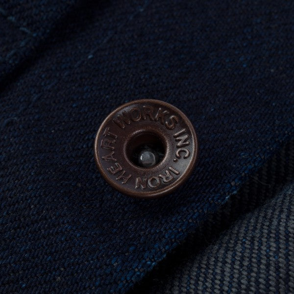 Iron Heart IH-140-IG 19oz Selvedge Denim Type I Jacket - Indigo/Grey