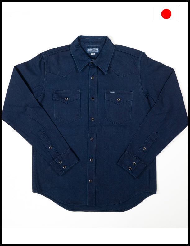 The Shop Vancouver X Iron Heart 13th Anniversary Indigo Western Shirt