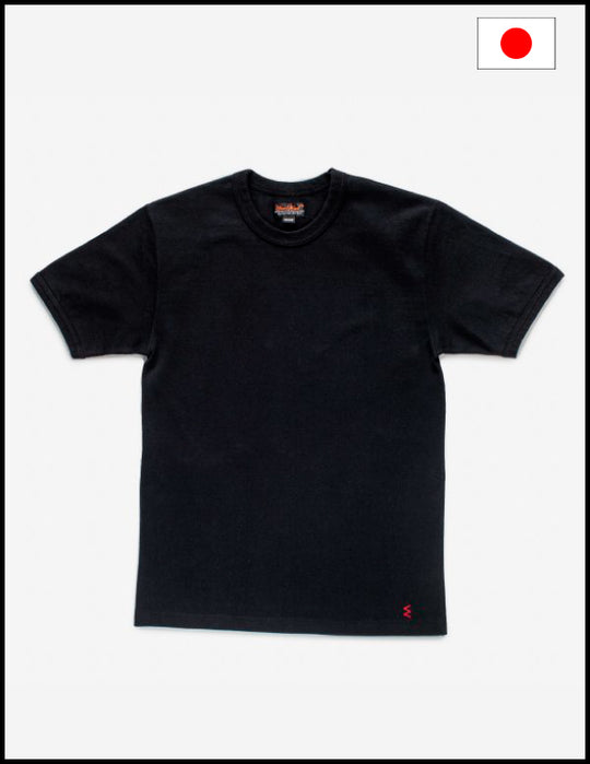 Iron Heart IHT-1600 11oz Cotton Knit Crew Neck T-Shirt - Black