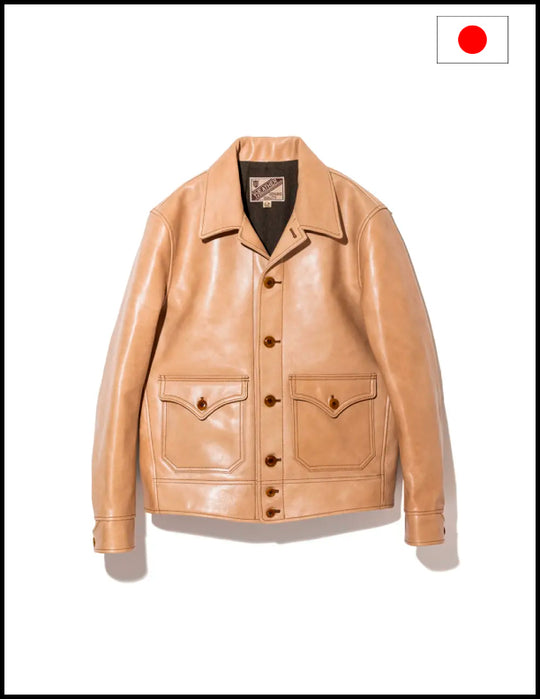 Y'2 Leather KB-162 PERSIMMON TANNIN DYED HORSE COSSACK JACKET