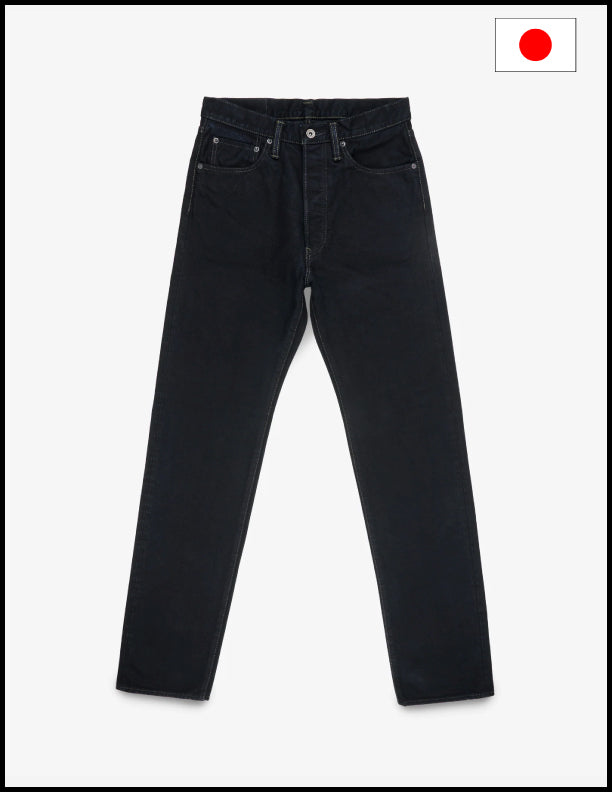 IH- 1955 S-142OD 14oz Selvedge Denim 1955- Indigo Overdyed Black