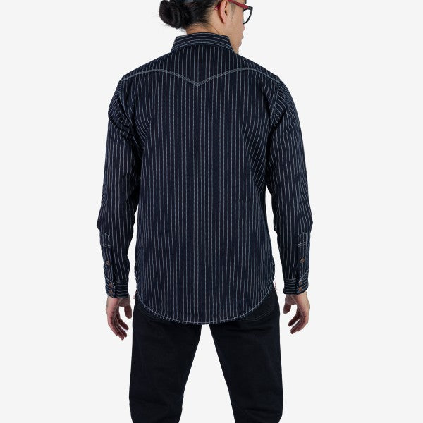 Iron Heart IHSH-227 12oz Wabash CPO Shirt - Indigo