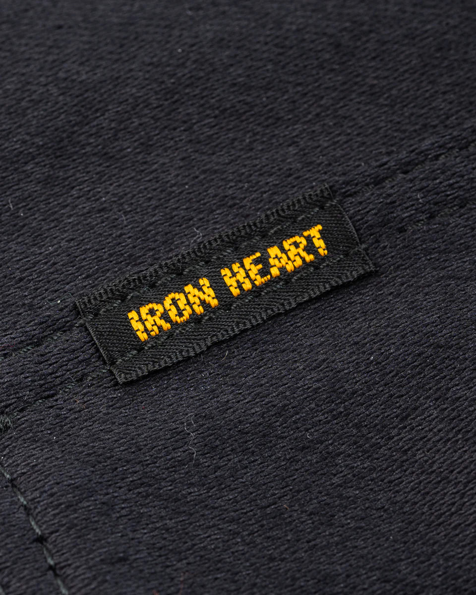 Iron Heart IHSH-426 12oz Military Moleskin Western Shirt - Black