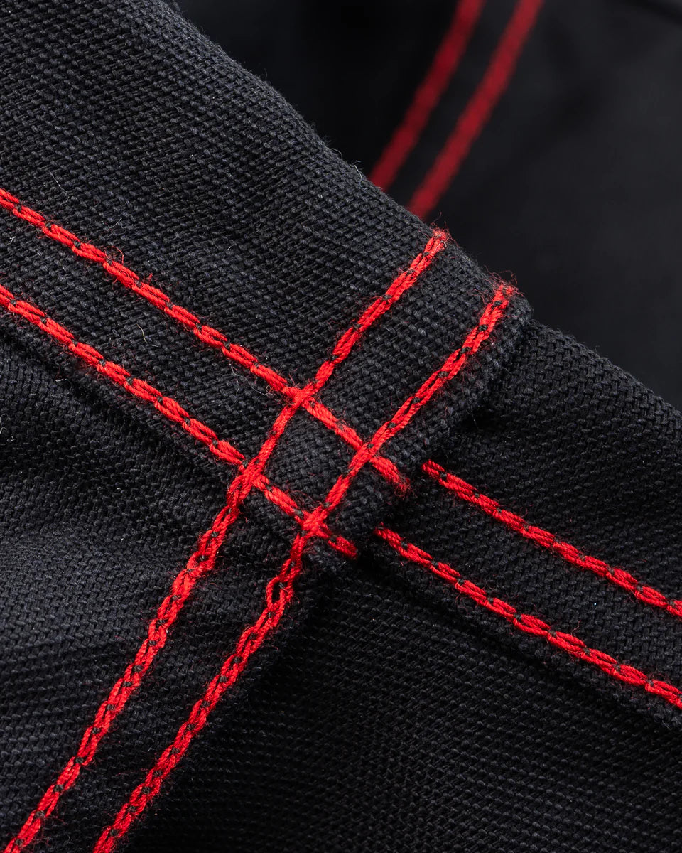 Iron Heart IHSH-426 12oz Military Moleskin Western Shirt - Black