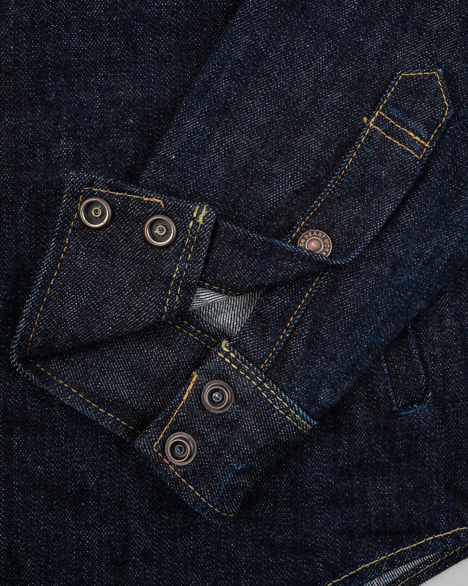 Iron Heart IHSH- 427 -16oz Vintage Selvedge Denim CPO Shirt - Indigo