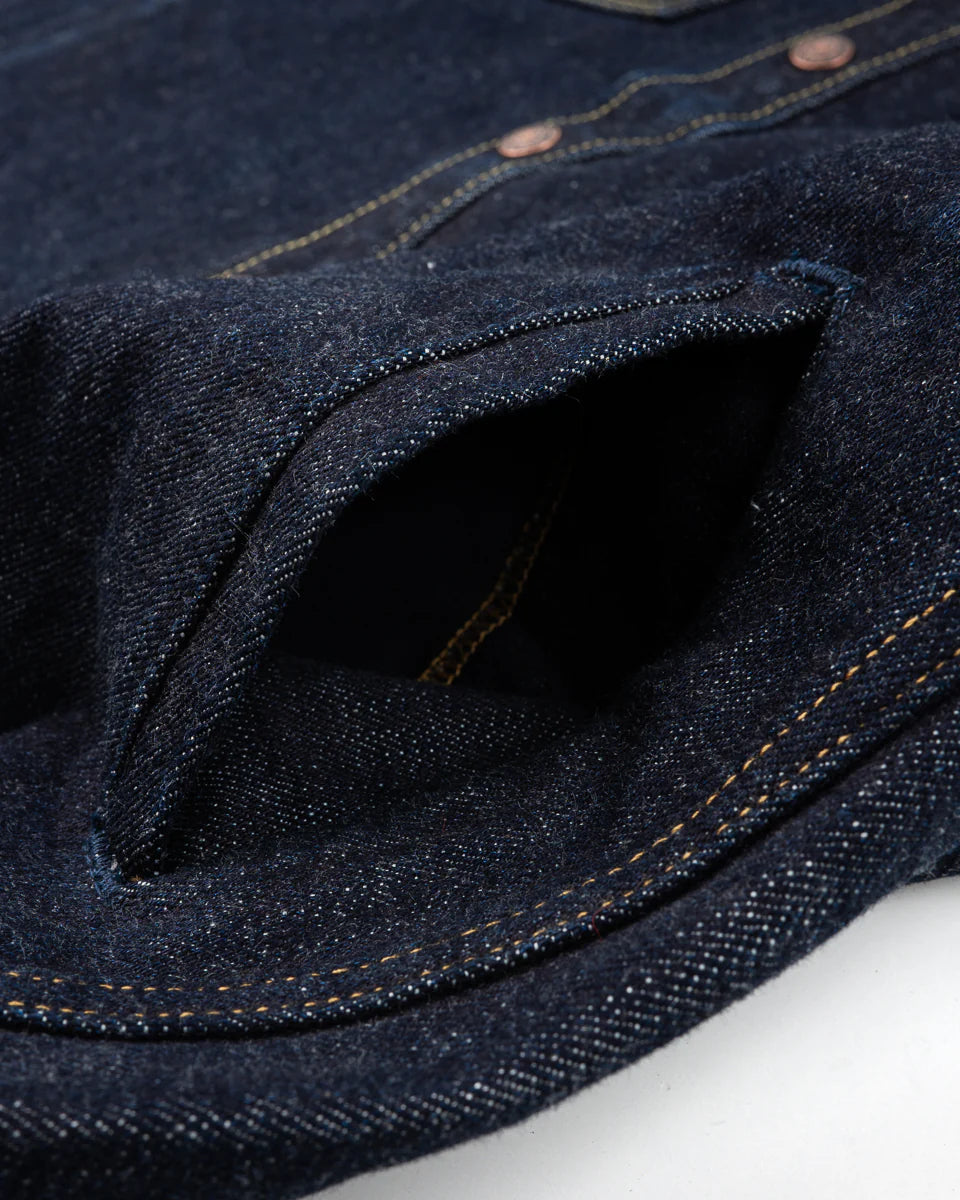 Iron Heart IHSH- 427 -16oz Vintage Selvedge Denim CPO Shirt - Indigo