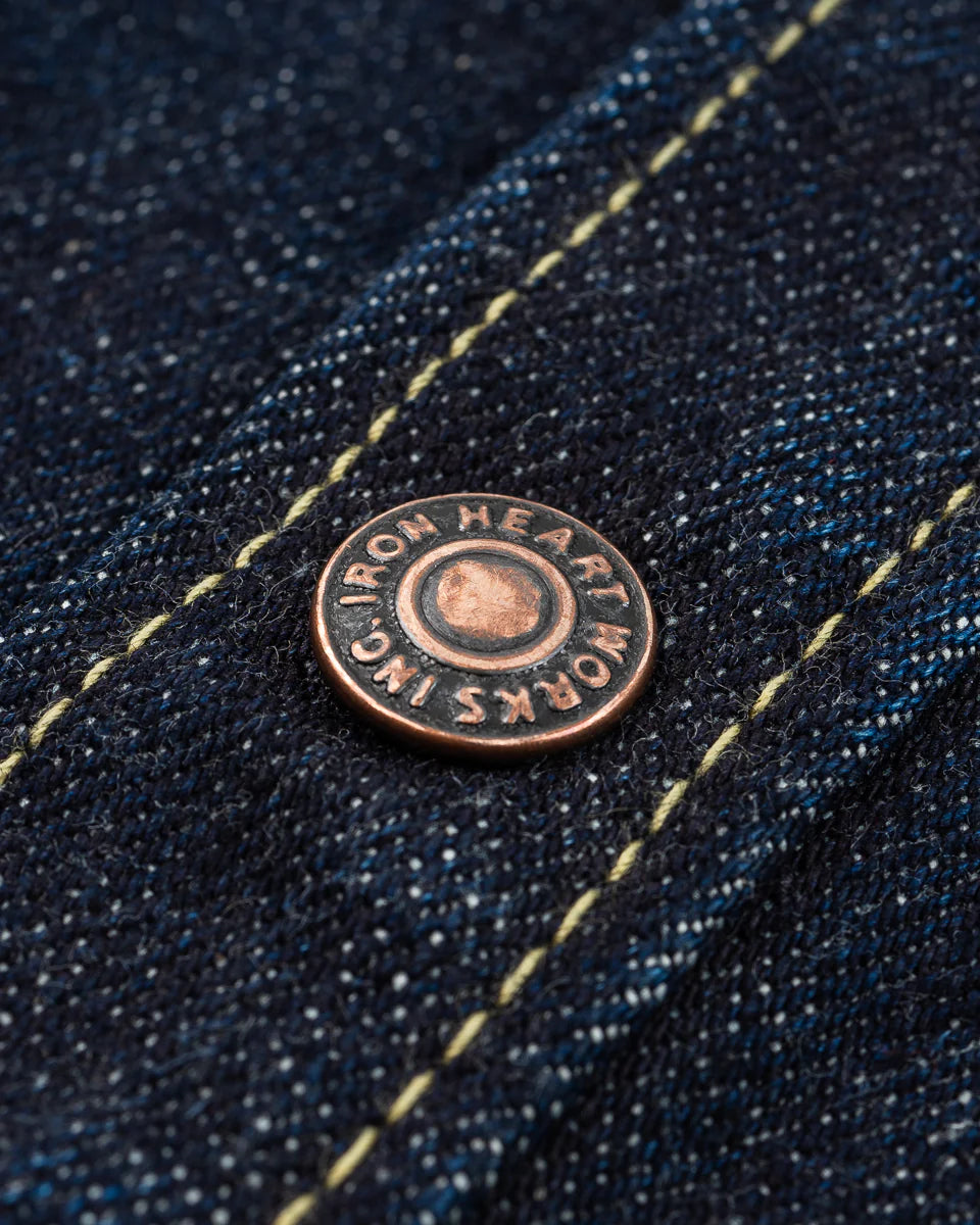 Iron Heart IHSH- 427 -16oz Vintage Selvedge Denim CPO Shirt - Indigo