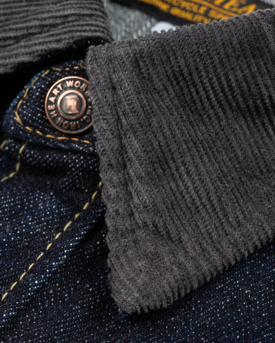 Iron Heart IHSH- 427 -16oz Vintage Selvedge Denim CPO Shirt - Indigo