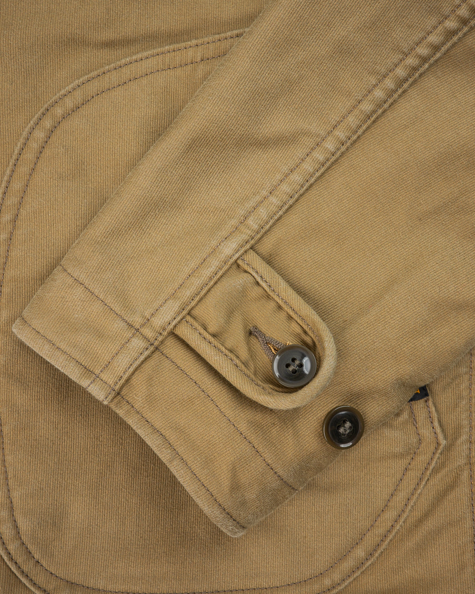 Iron Heart IHM-48 12oz Whipcord Lightweight N1 Deck Jacket - Khaki