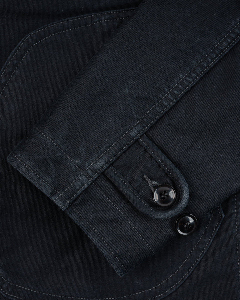 Iron Heart IHM-48 12oz Whipcord Lightweight N1 Deck Jacket - Black