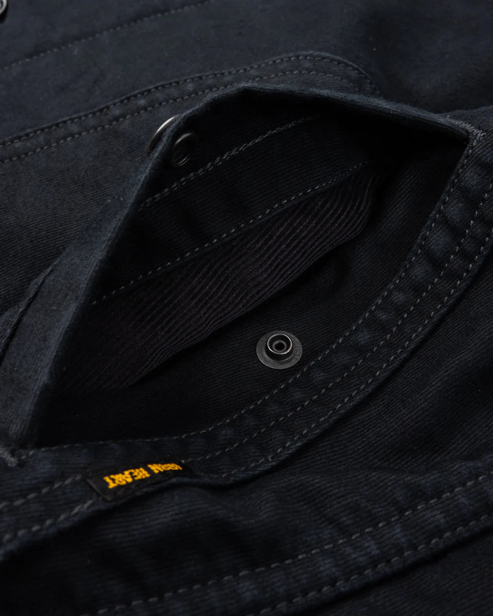 Iron Heart IHM-48 12oz Whipcord Lightweight N1 Deck Jacket - Black