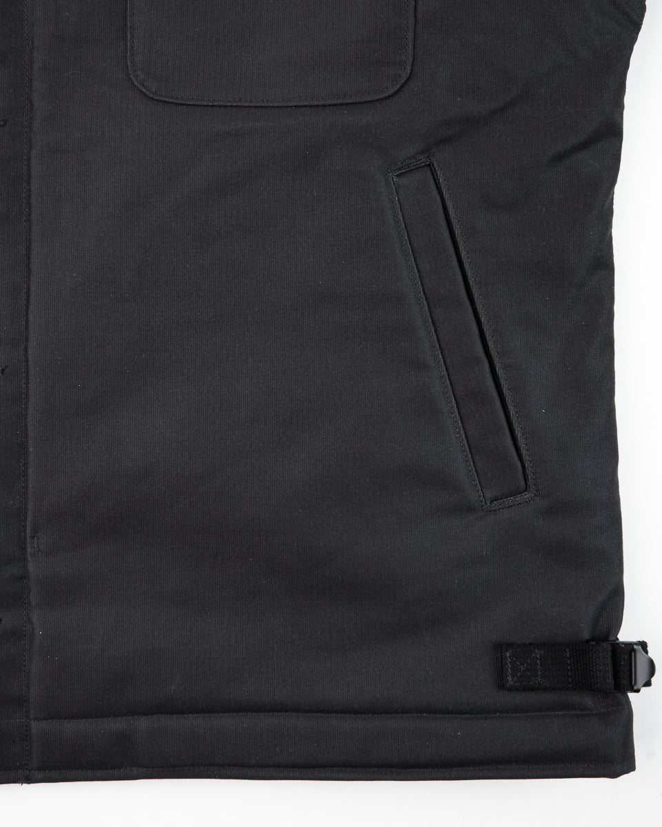 Iron Heart IHM-45 Oiled Whipcord A2 Deck Jacket - Black