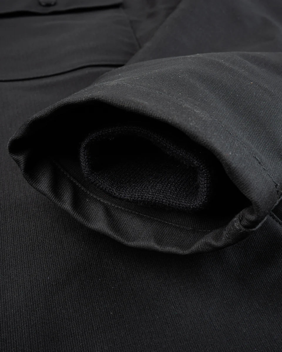 Iron Heart IHM-45 Oiled Whipcord A2 Deck Jacket - Black