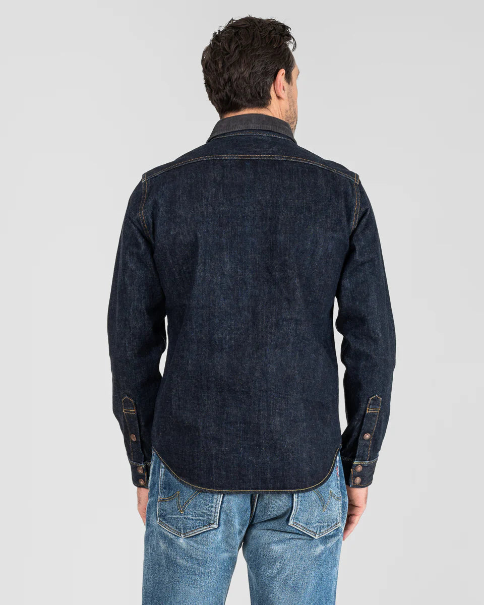 Iron Heart IHSH- 427 -16oz Vintage Selvedge Denim CPO Shirt - Indigo