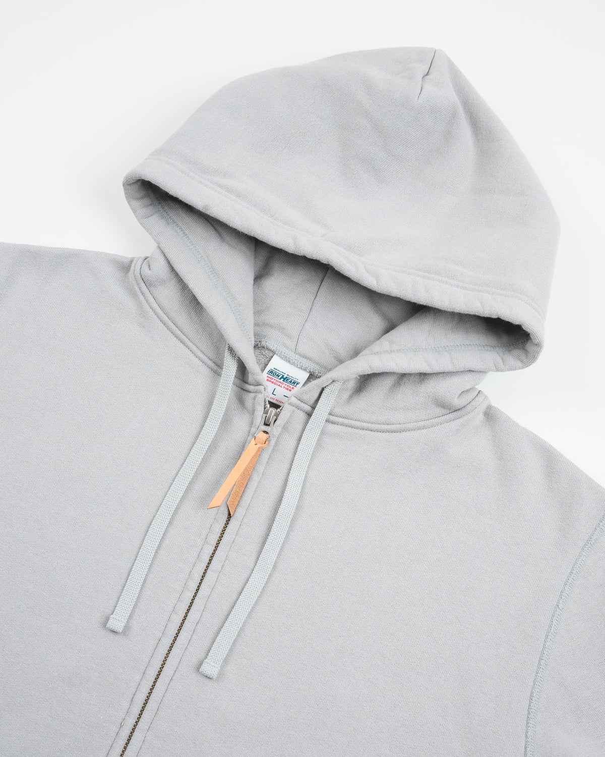 Iron Heart IHSW-10-GRY 14oz Ultra Heavyweight Loopwheel Cotton Zip Up Hoodie – Grey
