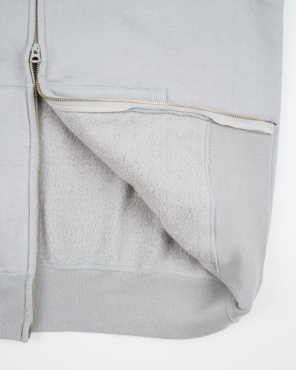 Iron Heart IHSW-10-GRY 14oz Ultra Heavyweight Loopwheel Cotton Zip Up Hoodie – Grey