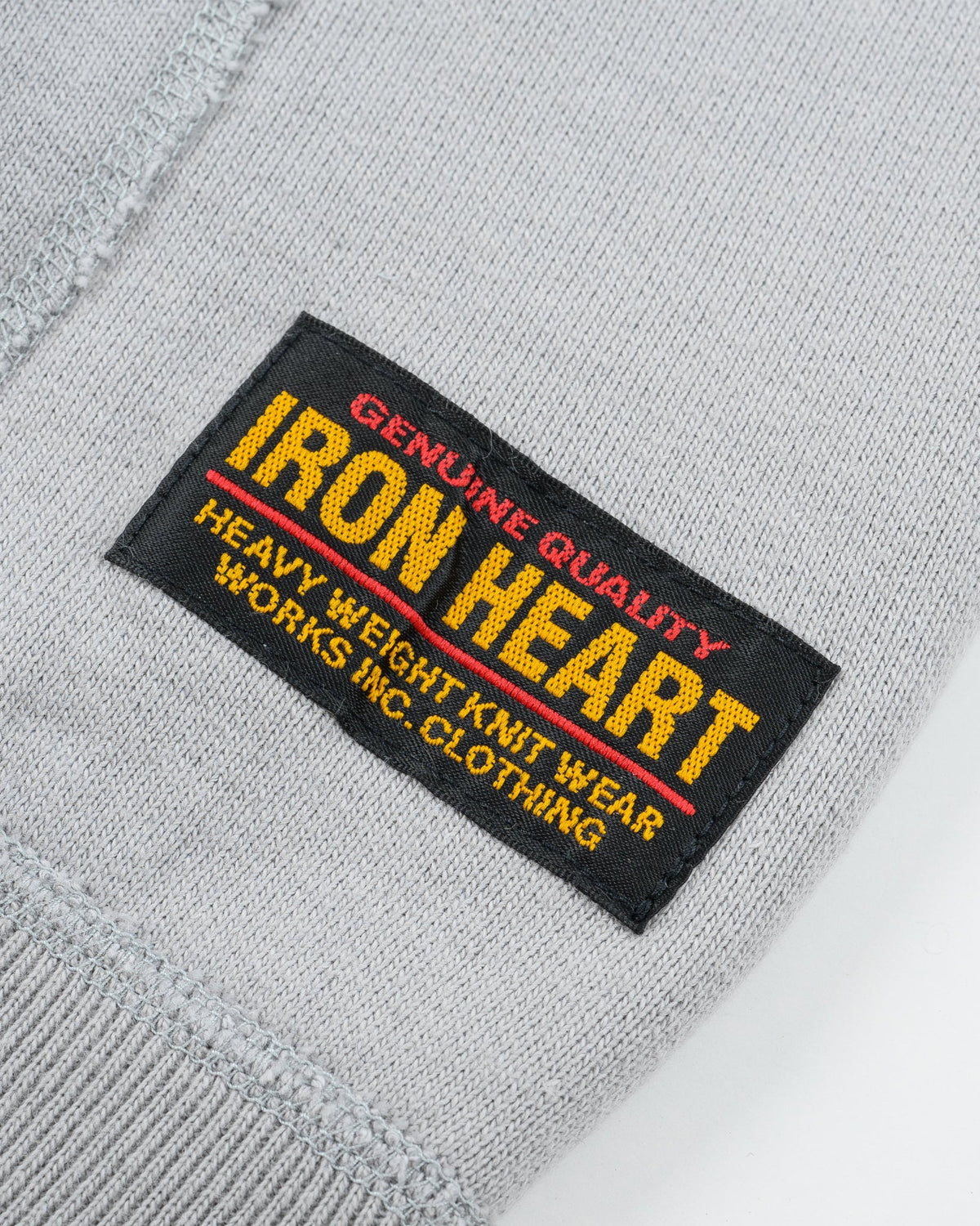 Iron Heart IHSW-10-GRY 14oz Ultra Heavyweight Loopwheel Cotton Zip Up Hoodie – Grey