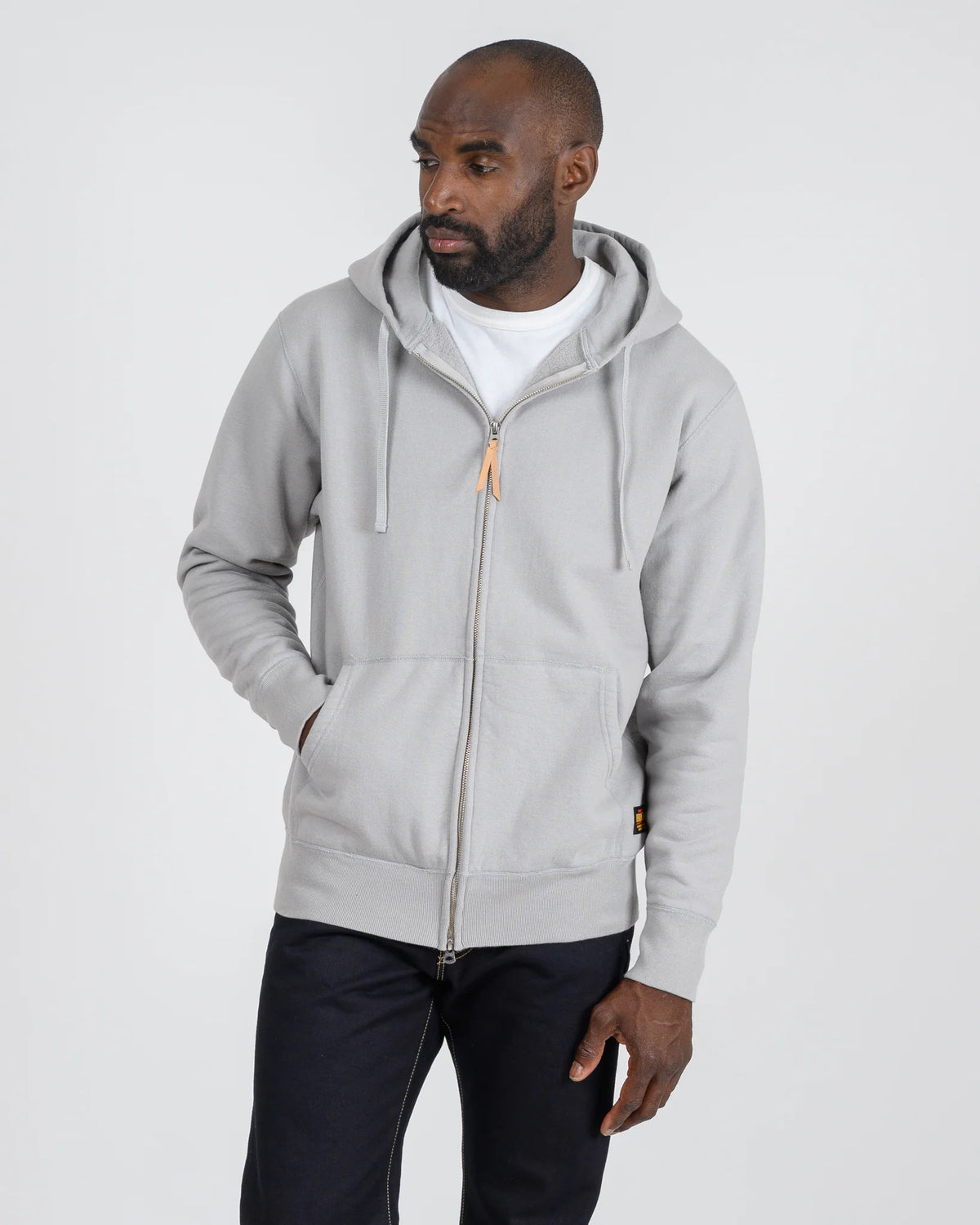 Iron Heart IHSW-10-GRY 14oz Ultra Heavyweight Loopwheel Cotton Zip Up Hoodie – Grey
