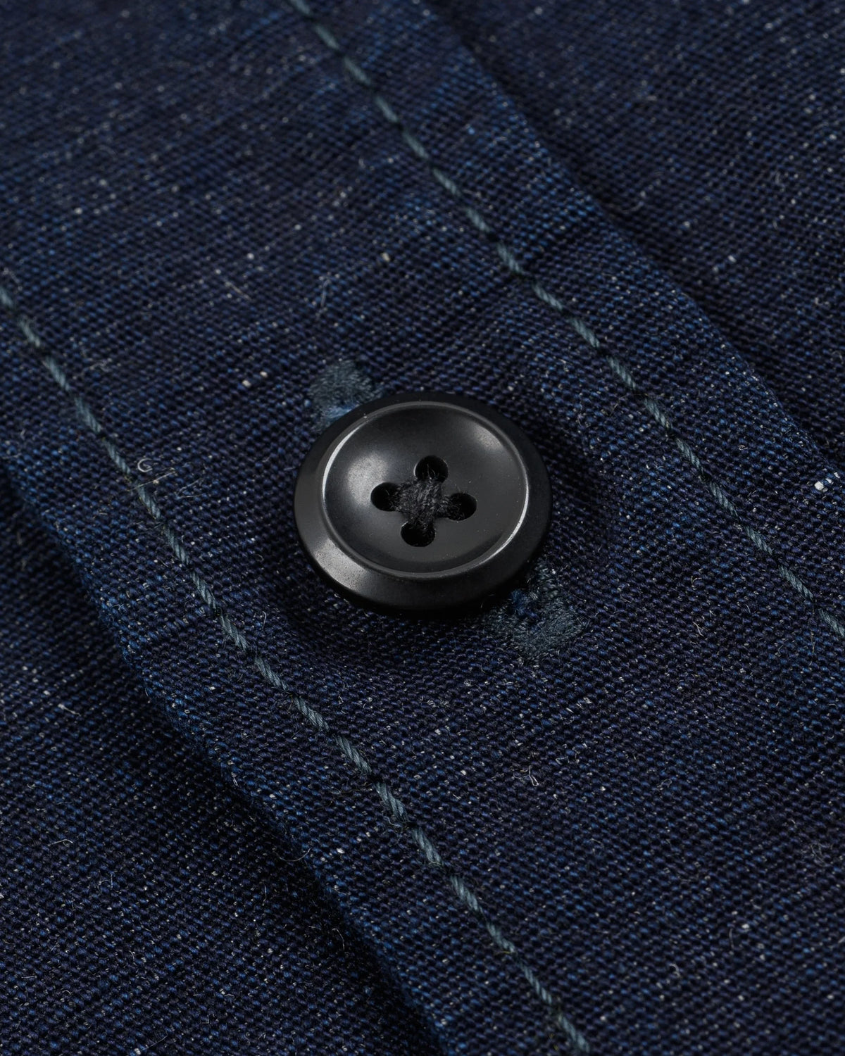 Iron Heart IHSH-443 7oz Cotton Linen Chambray Work Shirt - Indigo