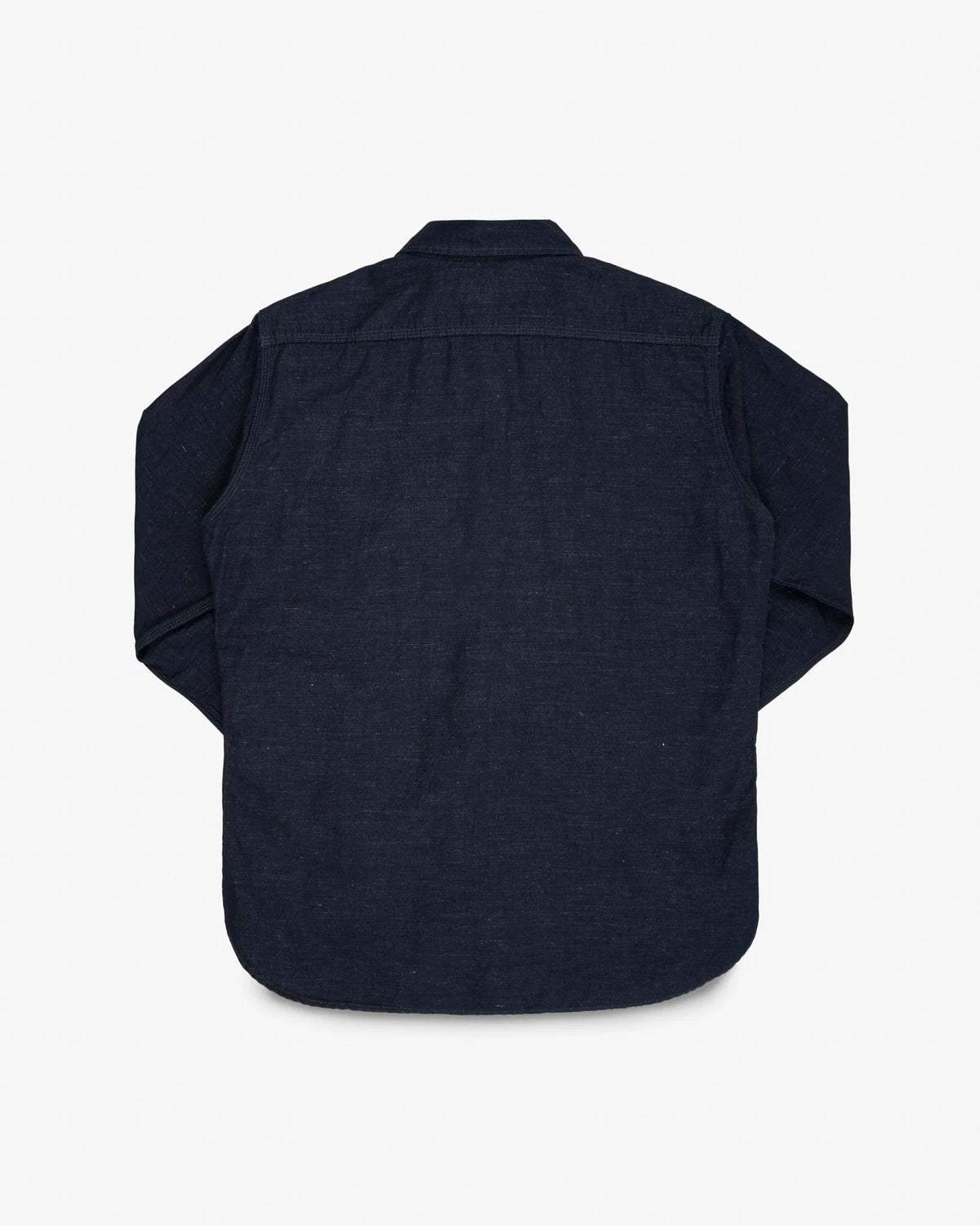 Iron Heart IHSH-443 7oz Cotton Linen Chambray Work Shirt - Indigo
