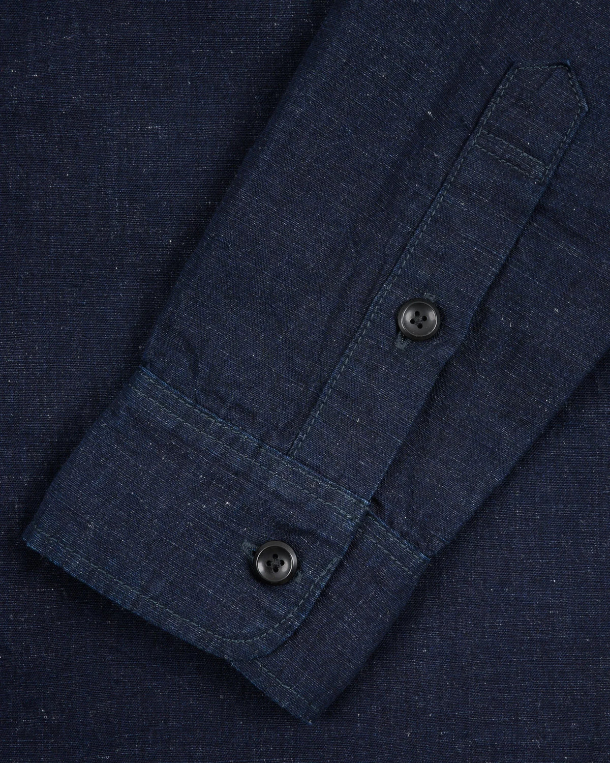 Iron Heart IHSH-443 7oz Cotton Linen Chambray Work Shirt - Indigo