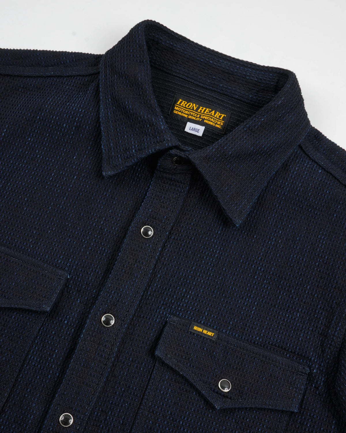 Iron Heart  IHSH-437 13.5oz Dobby Cloth CPO Shirt - Indigo