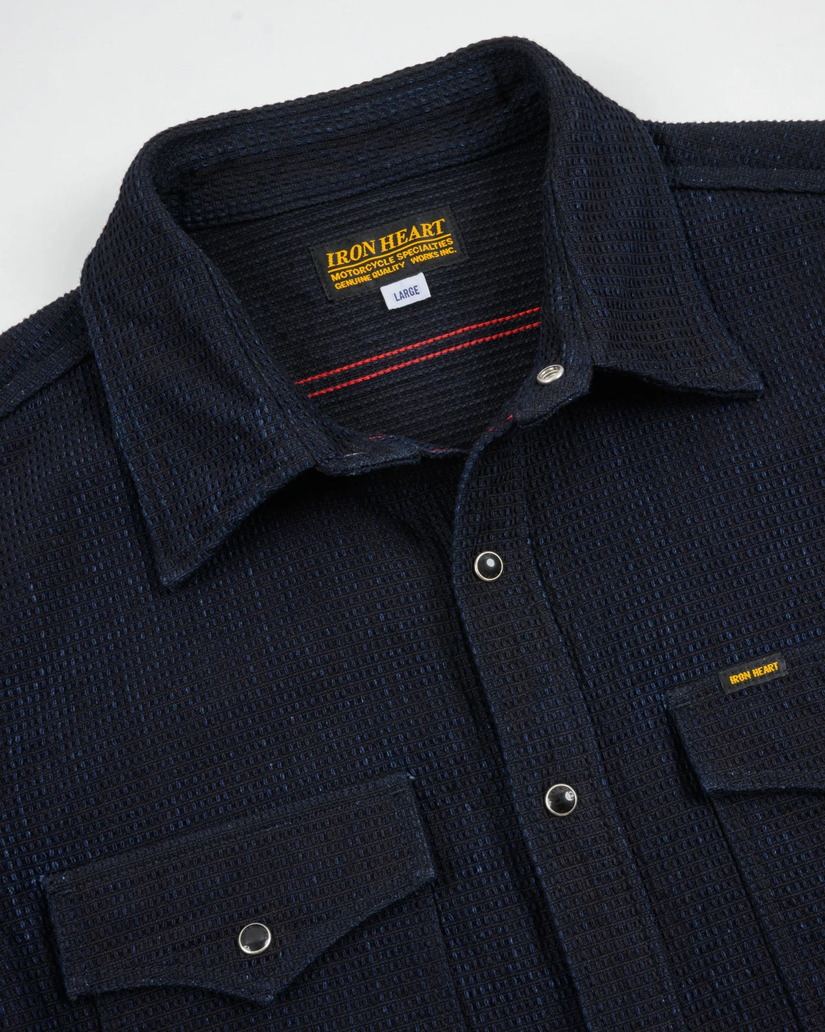 Iron Heart  IHSH-437 13.5oz Dobby Cloth CPO Shirt - Indigo
