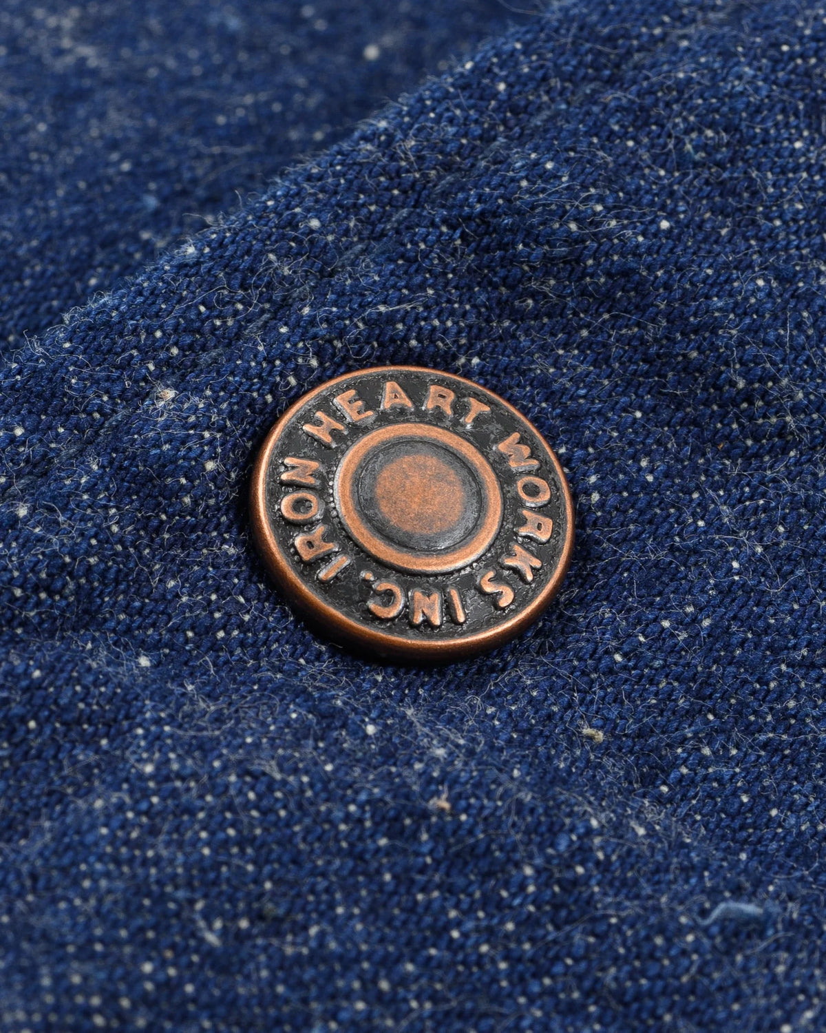 IHJ-161-IND 10oz Neppy Selvedge Denim Coach Jacket - Indigo