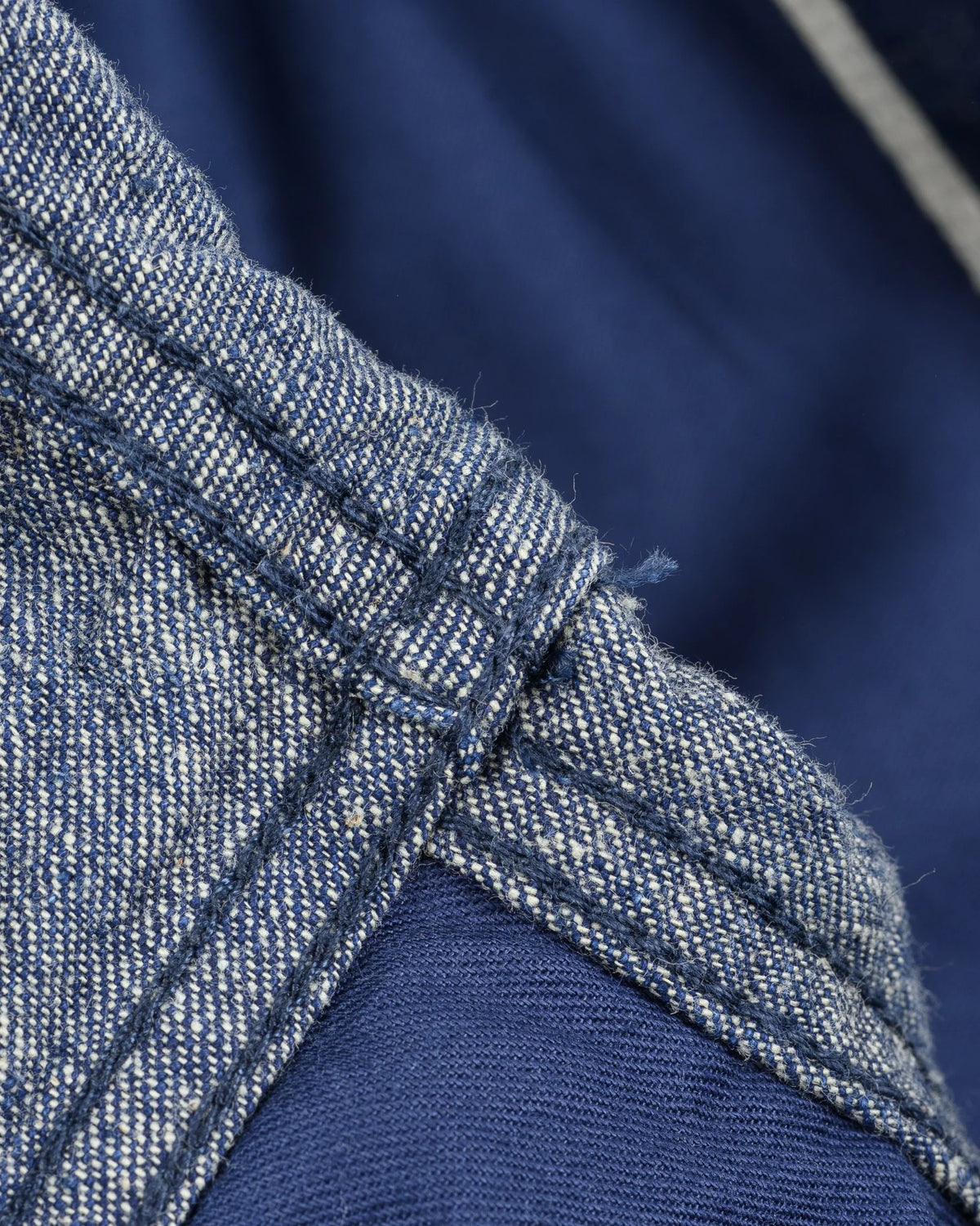IHJ-161-IND 10oz Neppy Selvedge Denim Coach Jacket - Indigo