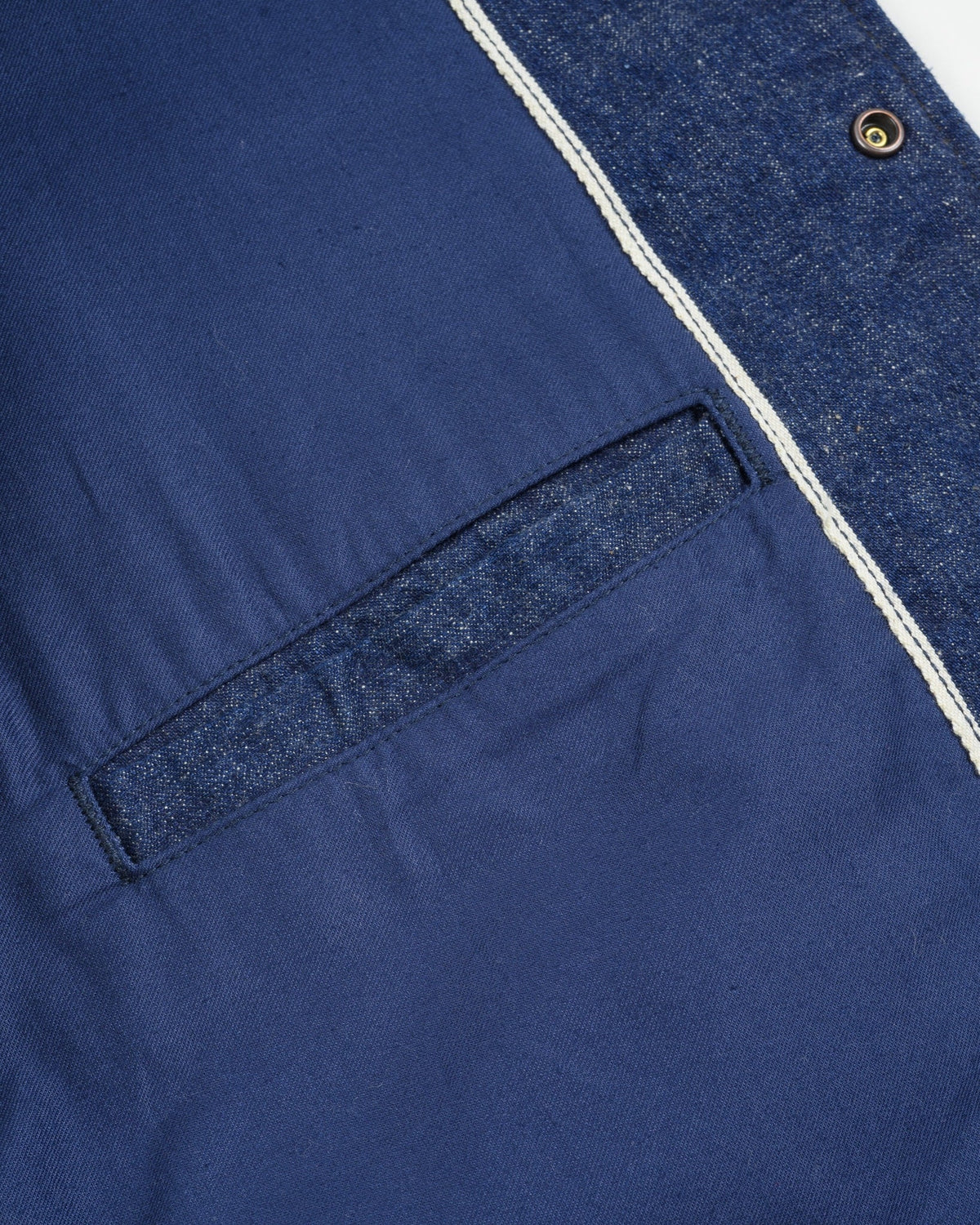 IHJ-161-IND 10oz Neppy Selvedge Denim Coach Jacket - Indigo