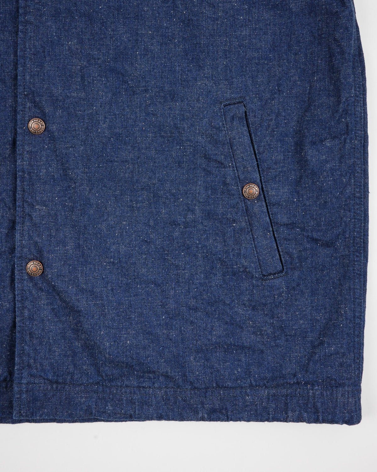 IHJ-161-IND 10oz Neppy Selvedge Denim Coach Jacket - Indigo