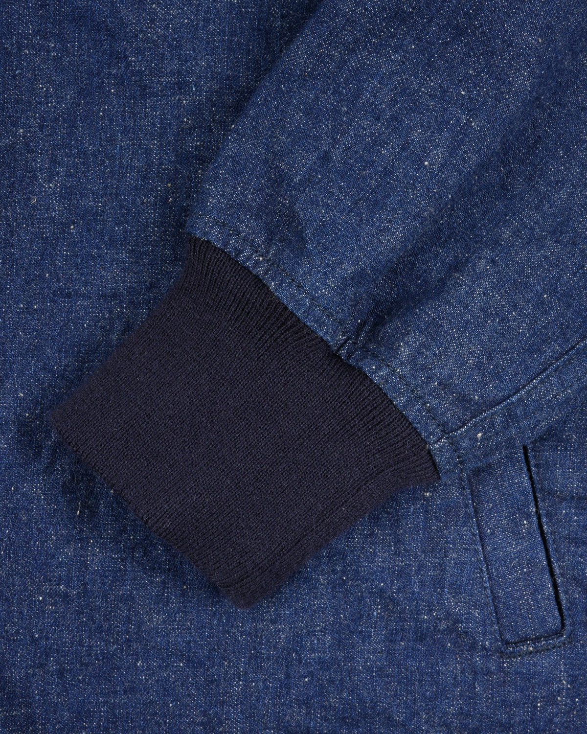 IHJ-161-IND 10oz Neppy Selvedge Denim Coach Jacket - Indigo