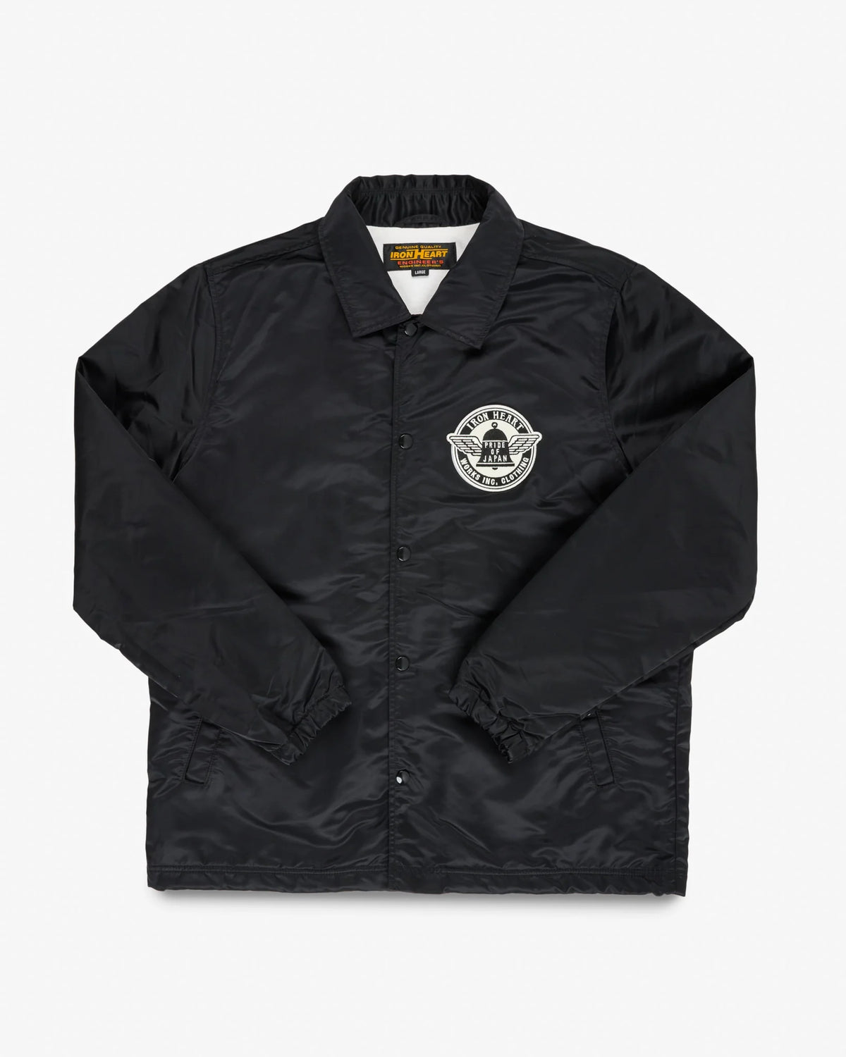 IHJ-160 4.8oz Nylon Coach Jacket - Black
