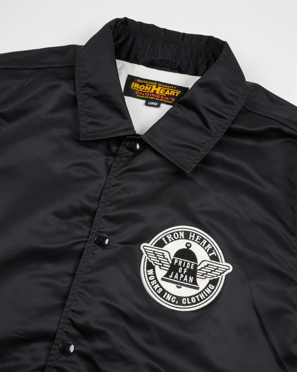 IHJ-160 4.8oz Nylon Coach Jacket - Black