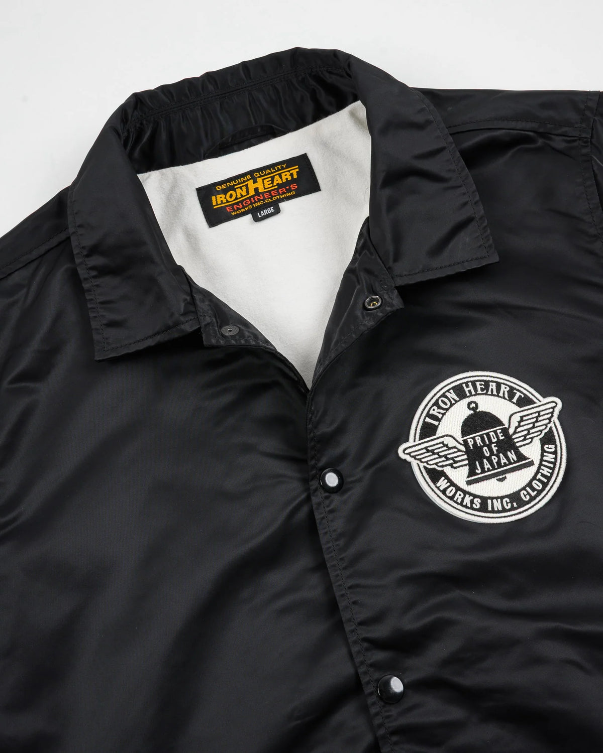 IHJ-160 4.8oz Nylon Coach Jacket - Black