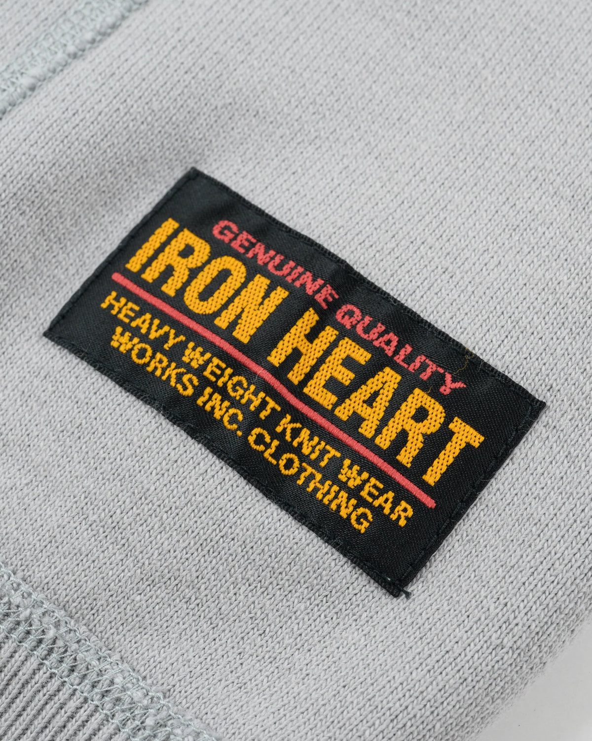 Iron Heart IHSW-49-GRY 14oz Ultra Heavyweight Loopwheel Cotton Hoodie - Grey