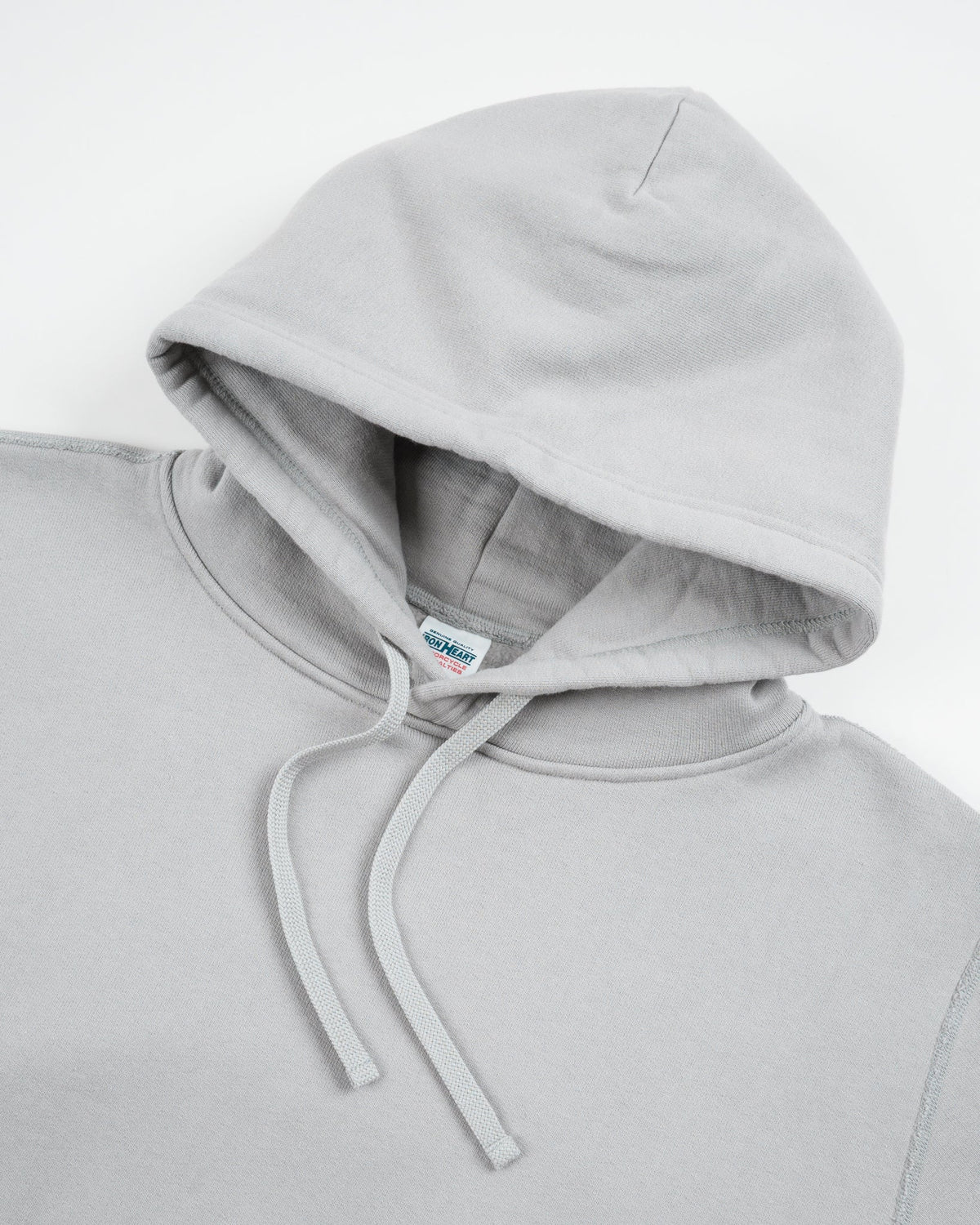 Iron Heart IHSW-49-GRY 14oz Ultra Heavyweight Loopwheel Cotton Hoodie - Grey