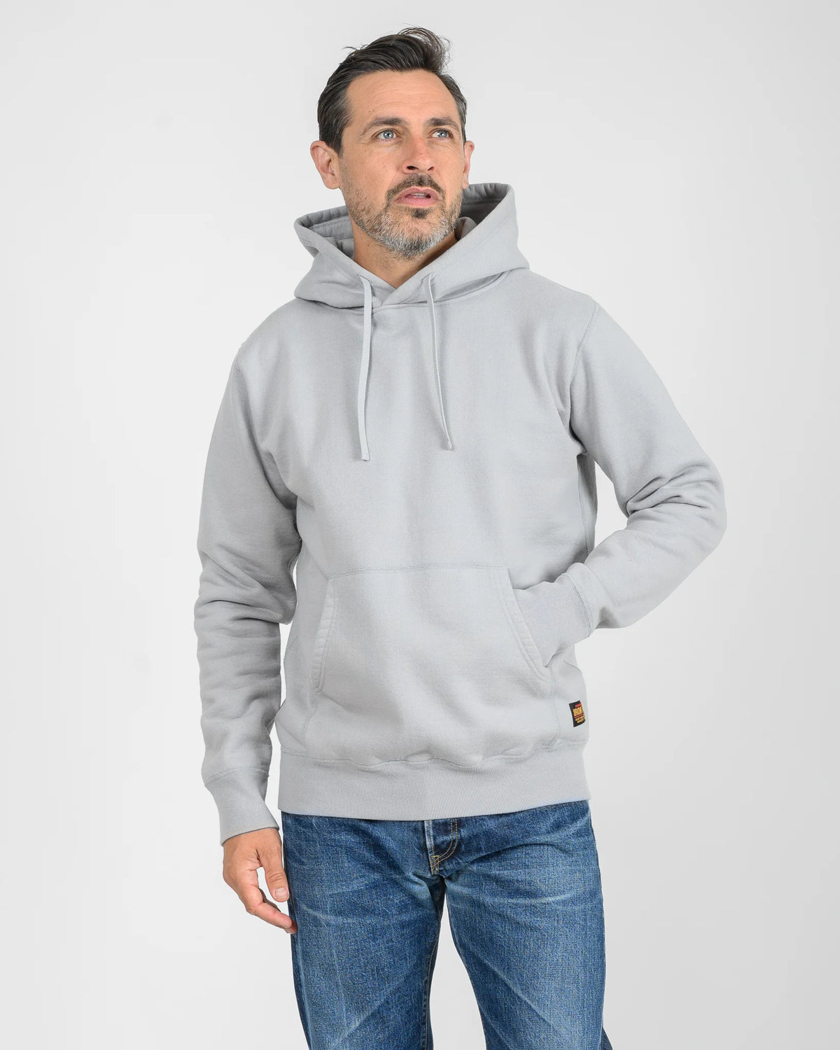 Iron Heart IHSW-49-GRY 14oz Ultra Heavyweight Loopwheel Cotton Hoodie - Grey