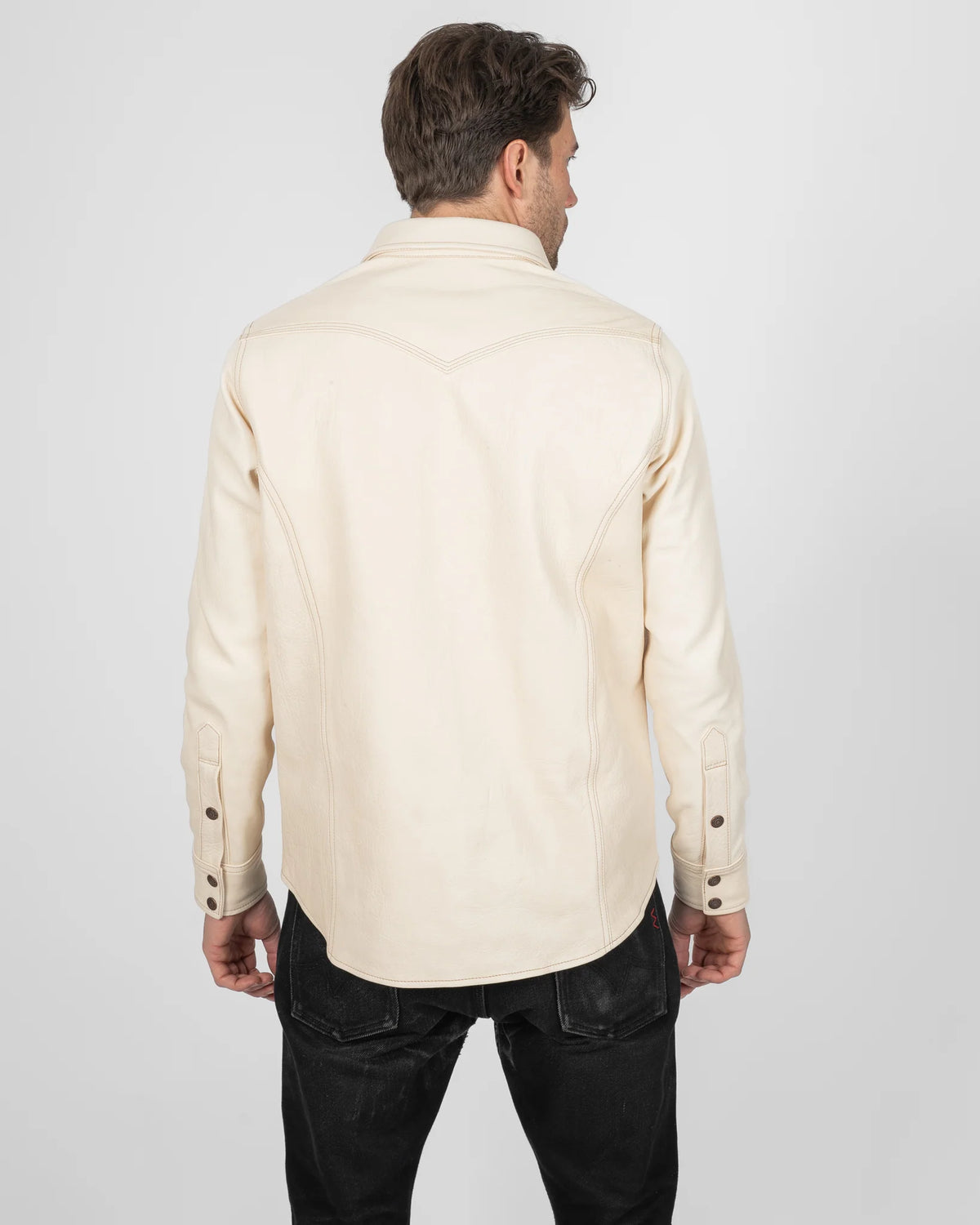 Iron Heart Horsehide Western Shirt - The Pale Rider - Natural