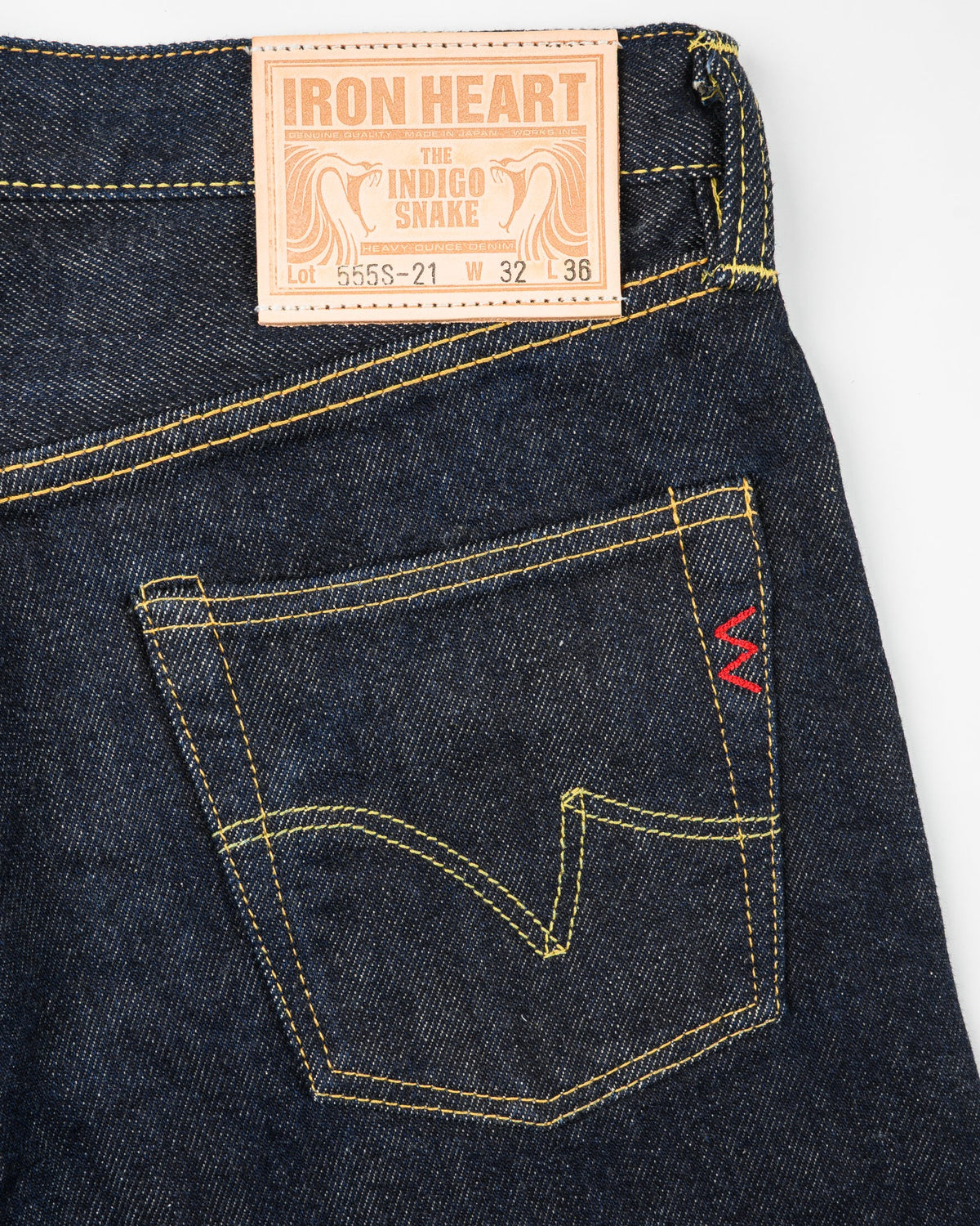 Iron Heart IH-555S 21oz Selvedge Denim Super Slim Indigo